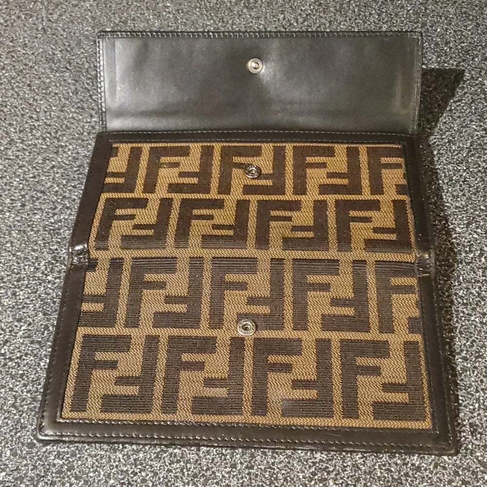 Fendi Zucca Monogram Flap Long Wallet